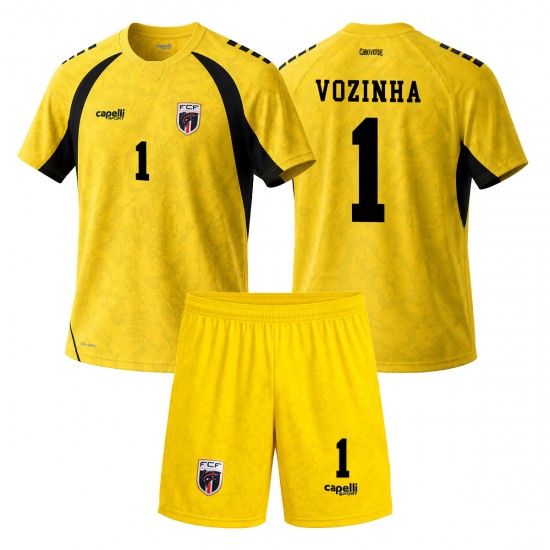 Fußballtrikot Cape Verde Vozinha 1 Kinder Auswärts World Cup 2026 Kurzarm