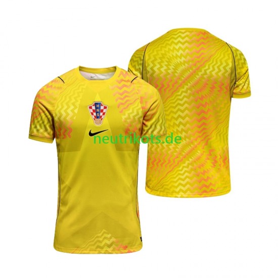 Fußballtrikot Kroatien Torwart Herren Heim World Cup 2026 Kurzarm