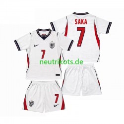 Fußballtrikot England Bukayo Saka 7 Kinder Heim World Cup 2026 Kurzarm