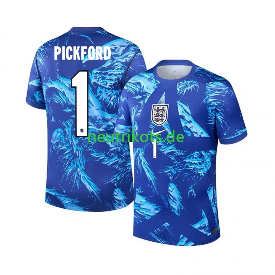 Fußballtrikot England Jordan Pickford 1 Torwart Herren Ausweich World Cup 2026 Kurzarm