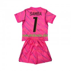 Fußballtrikot Frankreich Brice Samba 1 Torwart Kinder Auswärts World Cup 2026 Kurzarm