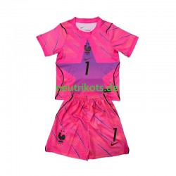 Fußballtrikot Frankreich Brice Samba 1 Torwart Kinder Auswärts World Cup 2026 Kurzarm