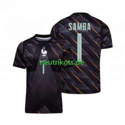 Fußballtrikot Frankreich Brice Samba 1 Torwart Herren Heim World Cup 2026 Kurzarm