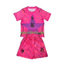 Fußballtrikot Frankreich Mike Maignan 16 Torwart Kinder Auswärts World Cup 2026 Kurzarm