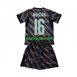 Fußballtrikot Frankreich Mike Maignan 16 Torwart Kinder Heim World Cup 2026 Kurzarm