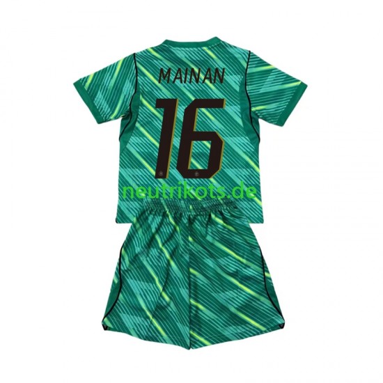 Fußballtrikot Frankreich Mike Maignan 16 Torwart Kinder Ausweich World Cup 2026 Kurzarm