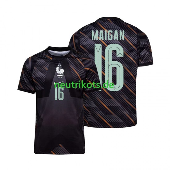 Fußballtrikot Frankreich Mike Maignan 16 Torwart Herren Heim World Cup 2026 Kurzarm