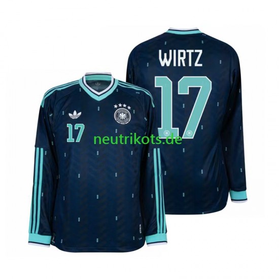 Fußballtrikot Deutschland Florian Wirtz 17 Herren Auswärts World Cup 2026 Langarm