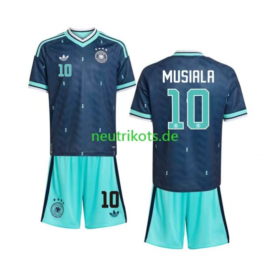 Fußballtrikot Deutschland Jamal Musiala 10 Kinder Auswärts World Cup 2026 Kurzarm