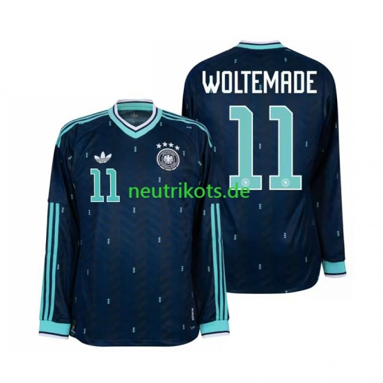 Fußballtrikot Deutschland Nick Woltemade 11 Herren Auswärts World Cup 2026 Langarm