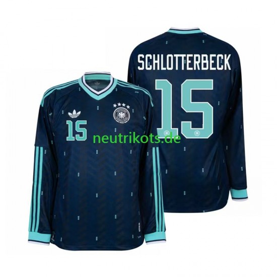 Fußballtrikot Deutschland Nico Schlotterbeck 15 Herren Auswärts World Cup 2026 Langarm