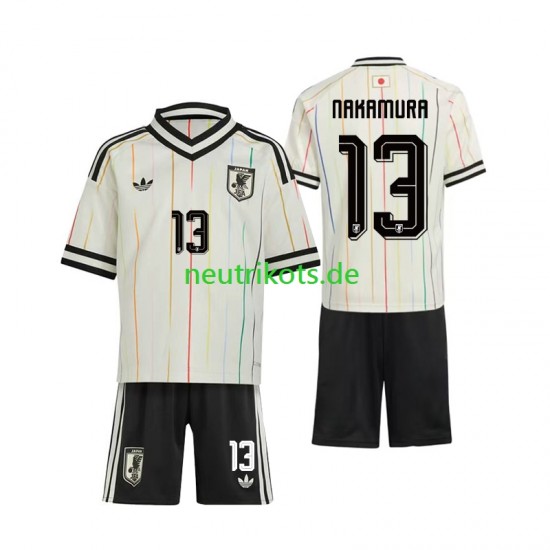 Fußballtrikot Japan Keito Nakamura 13 Kinder Auswärts World Cup 2026 Kurzarm
