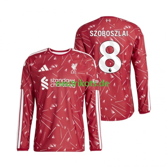 Fußballtrikot Liverpool Dominik Szoboszlai 8 Herren Heim 2026-2027 Langarm
