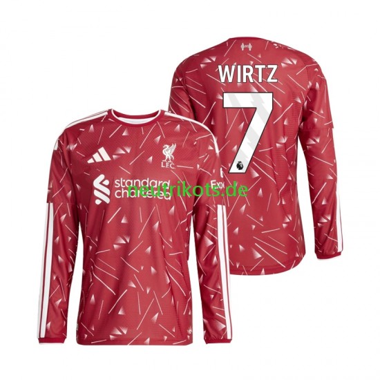 Fußballtrikot Liverpool Florian Wirtz 7 Herren Heim 2026-2027 Langarm