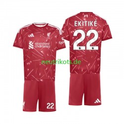 Fußballtrikot Liverpool Hugo Ekitike 22 Kinder Heim 2026-2027 Kurzarm