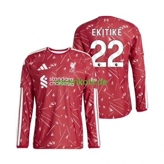 Fußballtrikot Liverpool Hugo Ekitike 22 Herren Heim 2026-2027 Langarm
