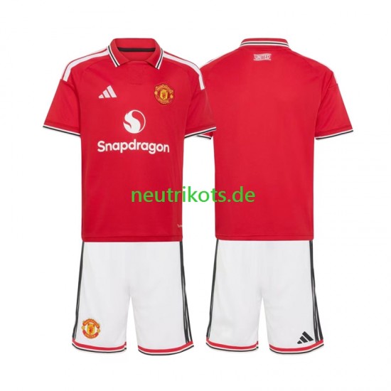 Fußballtrikot Manchester United Kinder Heim 2026-2027 Kurzarm