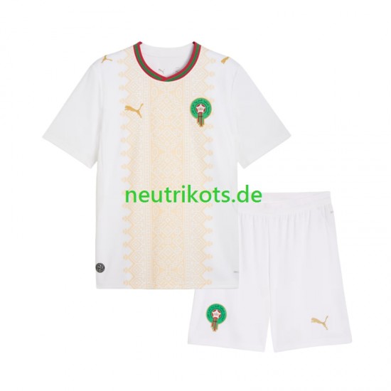 Fußballtrikot Marokko Kinder Auswärts 2026 Kurzarm