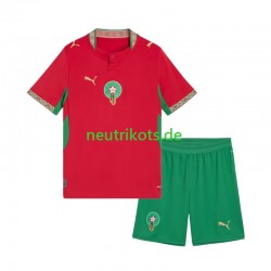 Fußballtrikot Marokko Kinder Heim 2026 Kurzarm