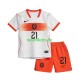 Fußballtrikot Niederlande Frenkie de Jong 21 Kinder Auswärts World Cup 2026 Kurzarm