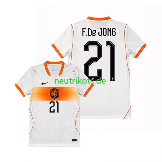 Fußballtrikot Niederlande Frenkie de Jong 21 Herren Auswärts World Cup 2026 Kurzarm