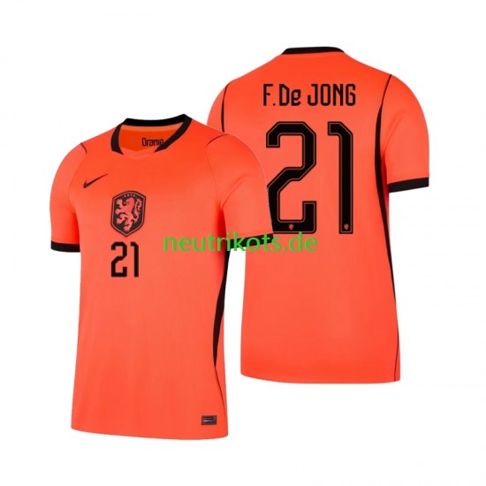 Fußballtrikot Niederlande Frenkie de Jong 21 Herren Heim World Cup 2026 Kurzarm