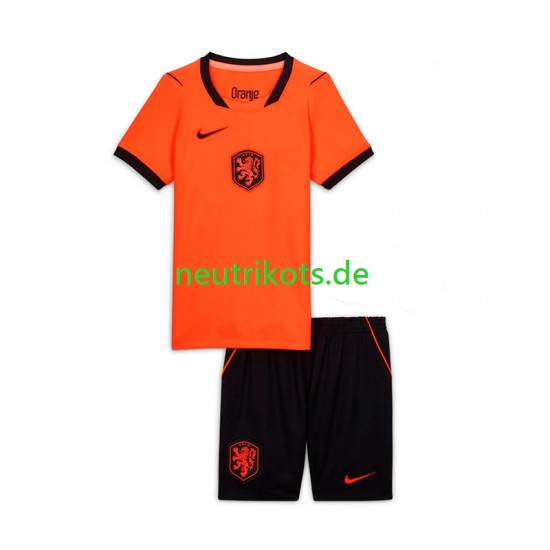 Fußballtrikot Niederlande Kinder Heim World Cup 2026 Kurzarm