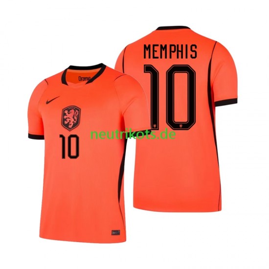 Fußballtrikot Niederlande Memphis Depay 10 Herren Heim World Cup 2026 Kurzarm