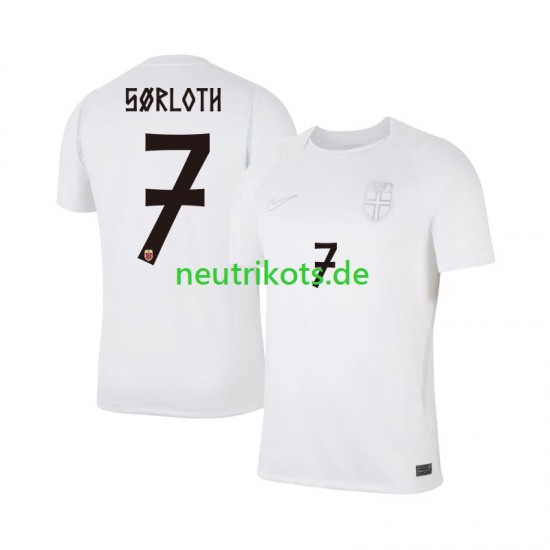 Fußballtrikot Norwegen Alexander Sorloth 7 Herren Ausweich World Cup 2026 Kurzarm