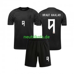 Fußballtrikot Norwegen Braut Haaland 9 Kinder Auswärts World Cup 2026 Kurzarm