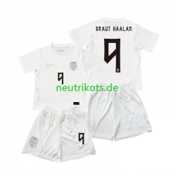 Fußballtrikot Norwegen Braut Haaland 9 Kinder Ausweich World Cup 2026 Kurzarm