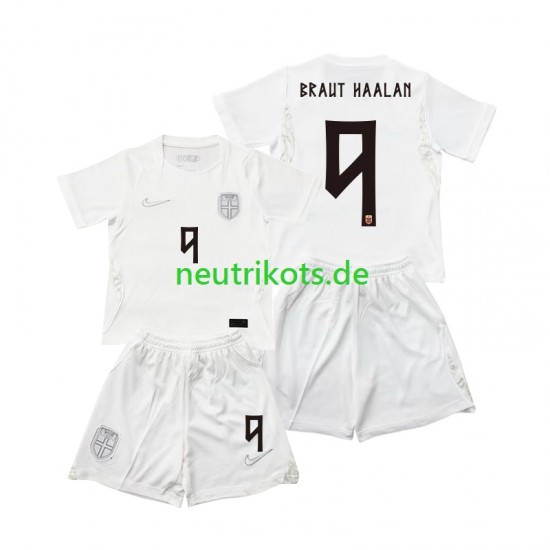 Fußballtrikot Norwegen Braut Haaland 9 Kinder Ausweich World Cup 2026 Kurzarm