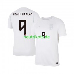 Fußballtrikot Norwegen Braut Haaland 9 Herren Ausweich World Cup 2026 Kurzarm