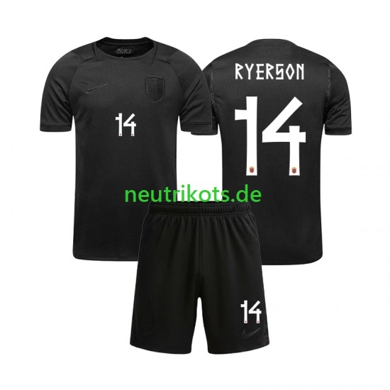 Fußballtrikot Norwegen Julian Ryerson 14 Kinder Auswärts World Cup 2026 Kurzarm