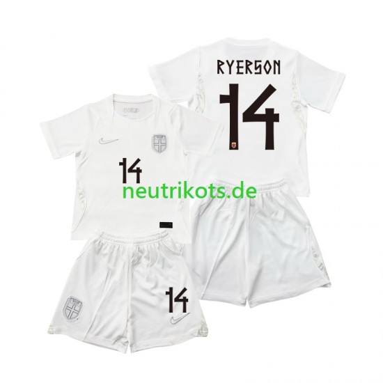 Fußballtrikot Norwegen Julian Ryerson 14 Kinder Ausweich World Cup 2026 Kurzarm