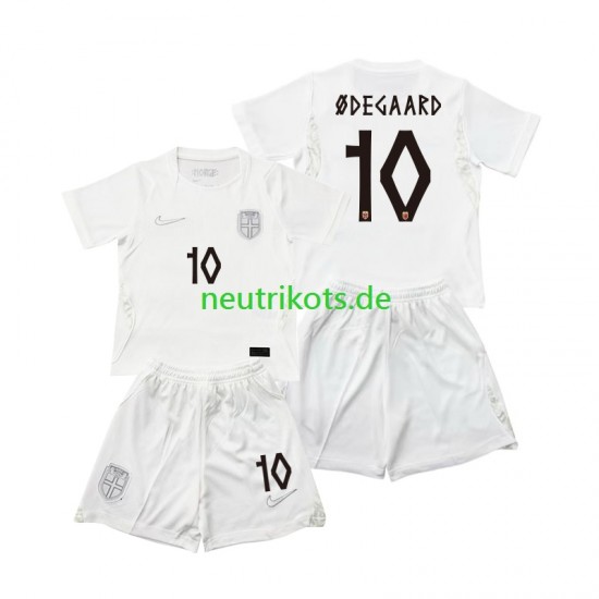 Fußballtrikot Norwegen Martin Odegaard 10 Kinder Ausweich World Cup 2026 Kurzarm