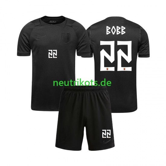 Fußballtrikot Norwegen Oscar Bobb 22 Kinder Auswärts World Cup 2026 Kurzarm
