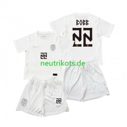 Fußballtrikot Norwegen Oscar Bobb 22 Kinder Ausweich World Cup 2026 Kurzarm