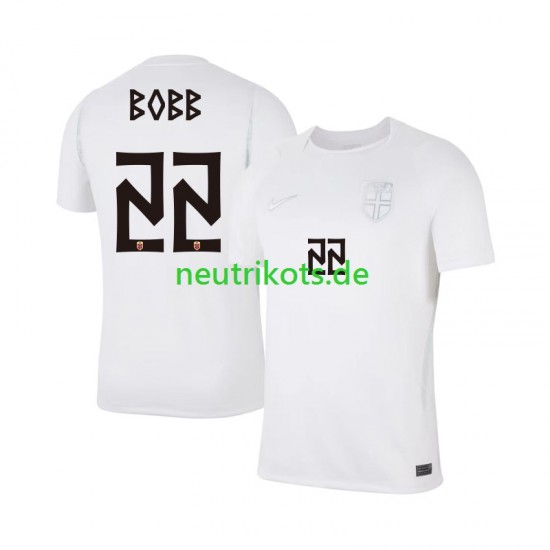 Fußballtrikot Norwegen Oscar Bobb 22 Herren Ausweich World Cup 2026 Kurzarm