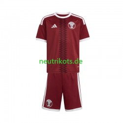 Fußballtrikot Katar Kinder Heim 2026 Kurzarm