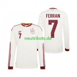 Fußballtrikot Spanien Ferran Torres 7 Herren Auswärts World Cup 2026 Langarm