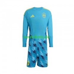 Fußballtrikot Spanien Torwart Kinder Heim World Cup 2026 Langarm