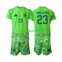 Fußballtrikot Spanien Unai Simon 23 6th Green color Torwart Kinder World Cup 2026 Kurzarm Fußballtrikot Spanien Unai Simon 23 6th Green color Torwart Kinder World Cup 2026 Kurzarm