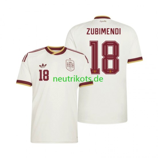 Fußballtrikot Spanien Martin Zubimendi 18 Herren Auswärts World Cup 2026 Kurzarm