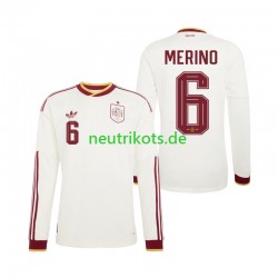Fußballtrikot Spanien Mikel Merino 6 Herren Auswärts World Cup 2026 Langarm