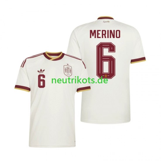 Fußballtrikot Spanien Mikel Merino 6 Herren Auswärts World Cup 2026 Kurzarm