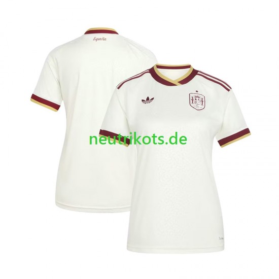 Fußballtrikot Spanien Dame Auswärts World Cup 2026 Kurzarm