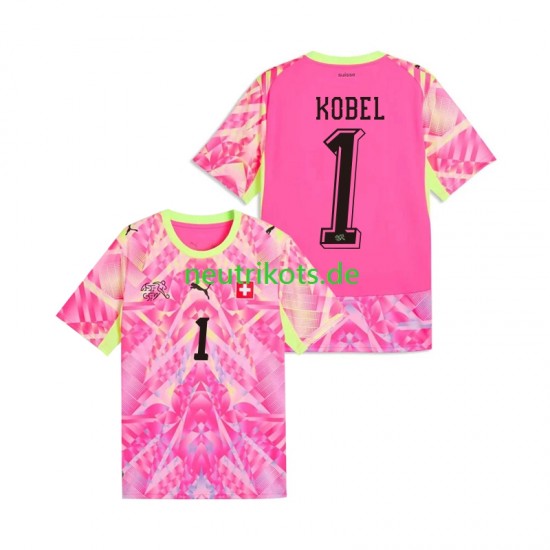 Fußballtrikot Schweiz Gregor Kobel 1 Torwart Herren Auswärts World Cup 2026 Kurzarm