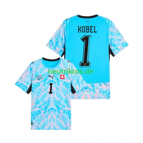 Fußballtrikot Schweiz Gregor Kobel 1 Torwart Herren Heim World Cup 2026 Kurzarm