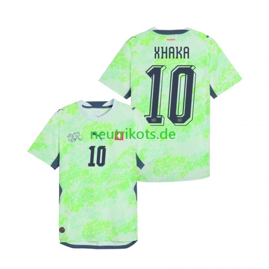 Fußballtrikot Schweiz Granit Xhaka 10 Herren Auswärts World Cup 2026 Kurzarm